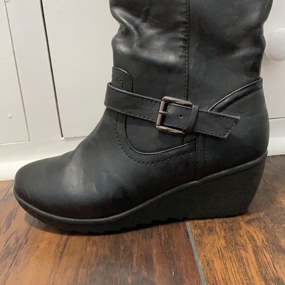 Bucco NEW Connelly black wedge boot 7 - Picture 14 of 14